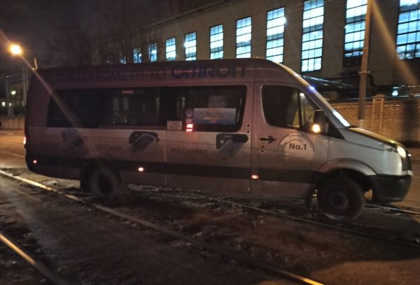 Микроавтобус сбил пешехода на улице Горького в Витебске